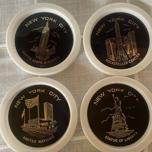 New York City coasters white and black